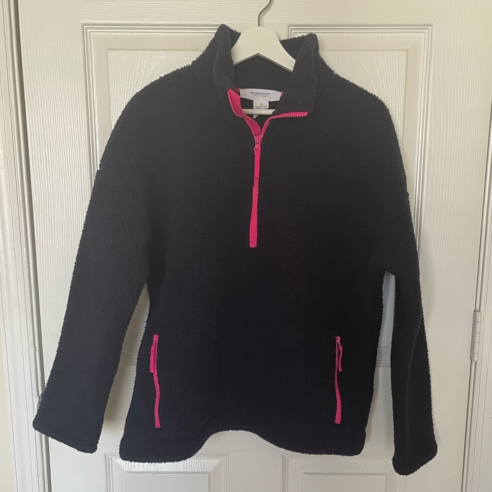 Workshop Republic Clothing Navy Blue Fleece - M